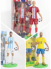 FIFA 2026 Figurine de la Coupe du Monde de Football, Décoration de bureau sur le thème du terrain de football, Cadeau de fête, Cadeau d'anniversaire, Maillot d'équipe, Poupée de football bébé de dessin animé, Léger, Durable, Résistant aux rayures, Convient pour le jour du match, la prise de photo, les déplacements, les voyages, la maison, le bureau, l'entrée, la collection de fans de sport, Cadeau pour les fans de football - Multicolore - Voir 1