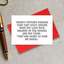 Funny Friend Greeting Card: "Nothing Scarier" Quote, Friendship Card, Friend Card, Birthday Cards Suitable For All Occasions - Multicolor - View 2