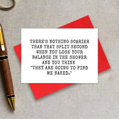 Funny Friend Greeting Card: "Nothing Scarier" Quote, Friendship Card, Friend Card, Birthday Cards Suitable For All Occasions