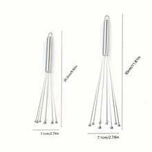 SOKANY 2 chiếc que đánh trứng bằng thép không gỉ, que đánh kem trứng cầm tay, dụng cụ làm bánh nhà hàng, máy trộn cà phê, bơ, nước sốt hình cầu, thích hợp để nấu ăn, trộn, đánh bông, khuấy, que đánh trứng thủ công. - Xem 10