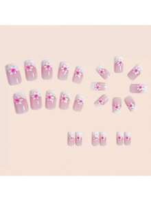 Punk Rock Style Anime Rivet Metal European And American Edgy Goth Spider Web Party False Nails Handmade Press On Nails - 彩色 - 查看 6