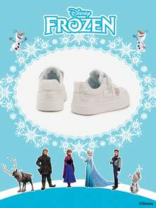 Disney 迪士尼官方授权与《冰雪奇缘》联名推出 | 一系列迪士尼儿童运动鞋，包括艾莎公主运动鞋、安娜公主运动鞋和阿伦黛尔公主运动鞋，适合日常假日运动和户外穿着。舒适防滑、耐磨透气，呵护双脚。（儿童运动鞋、童鞋、女童鞋） - 白色 - 查看 3