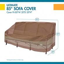 Duck Covers Ultimate - Funda Impermeable para sofá biplaza de Patio de 85 Pulgadas Fundas para Muebles de Patio - Capuchino moca - Ver 3