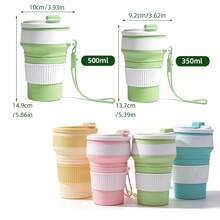 Foldable Pet Water Bowl, Silicone Portable Cat Dog Drinking Cup Outdoor Water Bottle - Multicolor - View 2