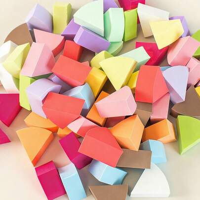 10-30-50-100個 三角形メイクスポンジパフ、ラテックスフリーメイクアップブレンダースポンジ、ファンデーション、パウダー、コンシーラーに適し、全ての肌質に対応。手頃な価格のメイクアクセサリー、メイクスポンジ、メイクツール、クリスマスギフト、彼女への贈り物