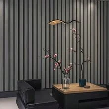1 rolo de papel de parede autoadesivo cinza escuro com textura de madeira, adesivo removível de PVC para quarto, sala de estar, escritório, ilha, decoração de casa, mesa, armário, reforma de hall de entrada, papel de contato de vinil, fácil instalação faça você mesmo, 45 cm x 100 cm / 300 cm / 500 cm - Cinza escuro - Ver 13