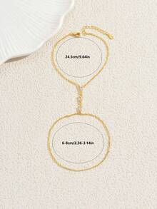 1 chiếc vòng tay mặt dây chuyền hình trái tim và giọt nước đính đá Zirconia siêu nhỏ tối giản, thích hợp đeo hàng ngày và làm quà tặng dịp lễ cho phụ nữ. - Nhiều màu - View 13