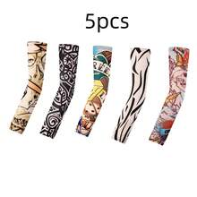 Elastische Tattoo-Armstulpen - UV-Schutz Kühlende Armstulpen - Seidig glatte Fahrrad-Armstulpen - Geeignet für Outdoor-Aktivitäten, Angeln, Radfahren, Wandern. Geeignet für Männer und Frauen - Verschiedenfarbig - Übersicht 12