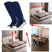 Yufree Mens Knee High Grip Soccer Socks Non Slip Long Socks For Football Basketball Sports - 3black - View 6