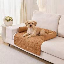 1件装极简柔软宠物垫，防污沙发垫，宠物毯，方形宠物床垫，适用于猫狗 - 彩色 - 查看 1