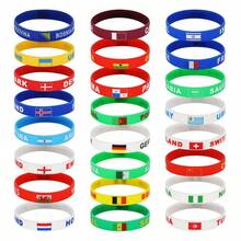Bộ 5 chiếc vòng đeo tay in hình quốc kỳ Brazil, quà tặng nhỏ lưu niệm dành cho người hâm mộ World Cup 2026. - Nhiều màu - Xem 4
