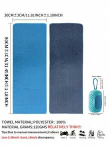 1 Set Multicolor Cooling Sports Towel, Foldable And Convenient Silicone Storage Towel, Sweat-Absorbent And Quick-Drying, Suitable For Outdoor Sports, Gym, Home Fitness, Travel, Outdoor Activities, Wiping Sweat, Summer Outdoor Activities, Swimming And Fitness, Sports Handkerchief, Gym Essential And Outdoor Sports Necessity, Best Gift For Wife, Girlfriend, Mother, Holiday Gift, Birthday Gift, Mother's Day Gift - Multicolor - View 4