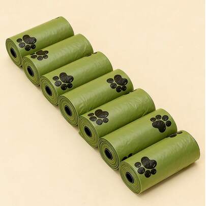 10 Rolls/150pcs Random Lavender Scented Dog Poop Bags, Extra Thick Leakproof, Pet Waste Management, Foldable Square Design