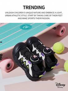 Disney 米奇官方授权合作款 | 一双迪士尼儿童运动鞋，适合日常、节日、运动和户外活动穿着。穿着舒适贴合，防滑、耐磨、透气。（男童运动鞋、男童板鞋、儿童运动鞋、女童运动鞋、女童板鞋） - 黑色 - 查看 2