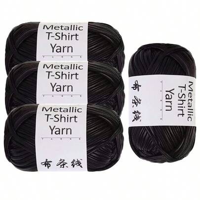 1pc Metal Faux Leather Yarn Cord DIY Crochet Knitting Handbag Material