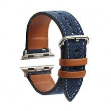 帆布替换表带，兼容 Series 1-11 SE Ultra 3 2，兼容 49mm、46mm、45mm、44mm、42mm、41mm、40mm 和 38mm 尺寸的 表带 - 彩色 - 查看 9