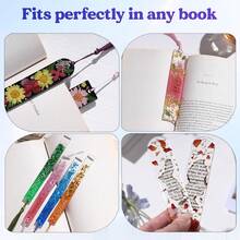 3pcs Silicone Bookmark Mold Set, 3 Shapes, With 20 Tassels, Suitable For Epoxy Resin, Rectangular Bookmark Resin Mold, For Handmade Craft Bookmarks And Gifts - Milky White/silicone - View 5