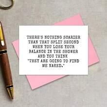 Funny Friend Greeting Card: "Nothing Scarier" Quote, Friendship Card, Friend Card, Birthday Cards Suitable For All Occasions - Multicolor - View 6