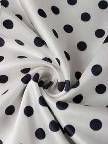 Women's Casual Graphic Print "Girl" Zip-Up Hoodie And Pants Set, Street Style Sporty Long Sleeve 2-Piece Outfit, Suitable For Party And Gathering Wear, Autumn - 黑色波點 - 查看 11