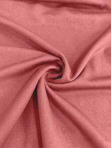 2pcs/Set Women's Casual Matching Contrast Color Round Neck Short Sleeve Top And High Waist Drawstring Straight Leg Pants, Spring/Summer - Pink - View 8