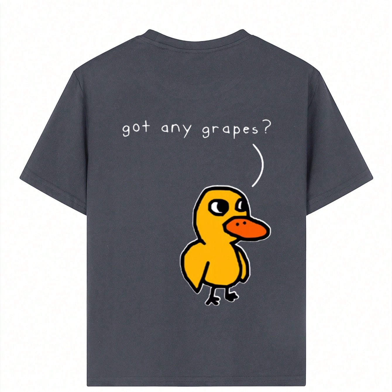 Camiseta gráfica con eslogan de pato para niño preadolescente, de tela suave y cómoda, adecuada para deportes al aire libre, uso casual, ropa urban