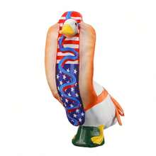 4th Of July 23-Inch High 250th Anniversary Celebration Hot Dog Patriotic Decor, Suitable For Large Concrete Goose Sculpture Outdoor Yard Garden Lawn Decoration (Goose Sculpture Not Included) - A - View 10
