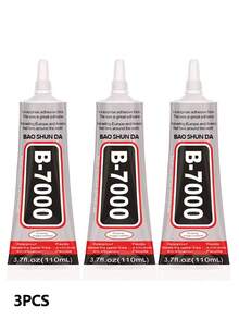 Keo dán đá B-7000, 15/25/50/110ML (3.7 Fl Oz), Keo dán trong suốt siêu chắc, chất lượng cao dùng trong chế tác trang sức, chống thấm nước, dẻo dai, thích hợp cho vải, điện thoại, làm trang sức. - Keo B7000 - Xem 18