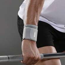 VBOSI 1 Piece Women Men Elastic Wrist Wraps Weight Lifting Brace Guard Band For Gym, Fitness Protection, Barbell Strap - 灰色,均碼 - 查看 2