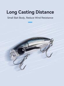 Kingdom 1PC 新款微型米诺鱼饵 36mm/40mm 2.6g/3.3g/3.9g/5.2g 远投型塑料拟饵 慢沉/快沉型米诺硬饵 适用于鲈鱼、梭鱼、鳟鱼 - 彩色 - 查看 5