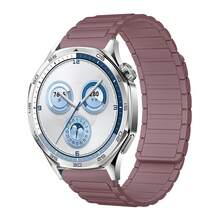 磁吸式表带，硅胶表带，18mm/20mm/22mm 智能手表表带，快拆腕带，可调节磁扣，男女通用，兼容 Galaxy Gear S2/S3/GT2/Fenix 5S Plus - 黑色 - 查看 18