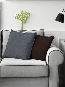 1 mảnh vải nhung kẻ mềm mại, thích hợp để may vỏ gối, bọc ghế sofa, túi xách, quần áo tự làm. - đen - Xem 3