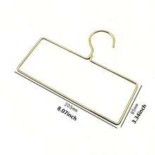 1 pieza/2 piezas/5 piezas/10 piezas Percha multifuncional de hierro dorado estilo nórdico para toallas, bufandas y ropa - Dorado - Ver 2