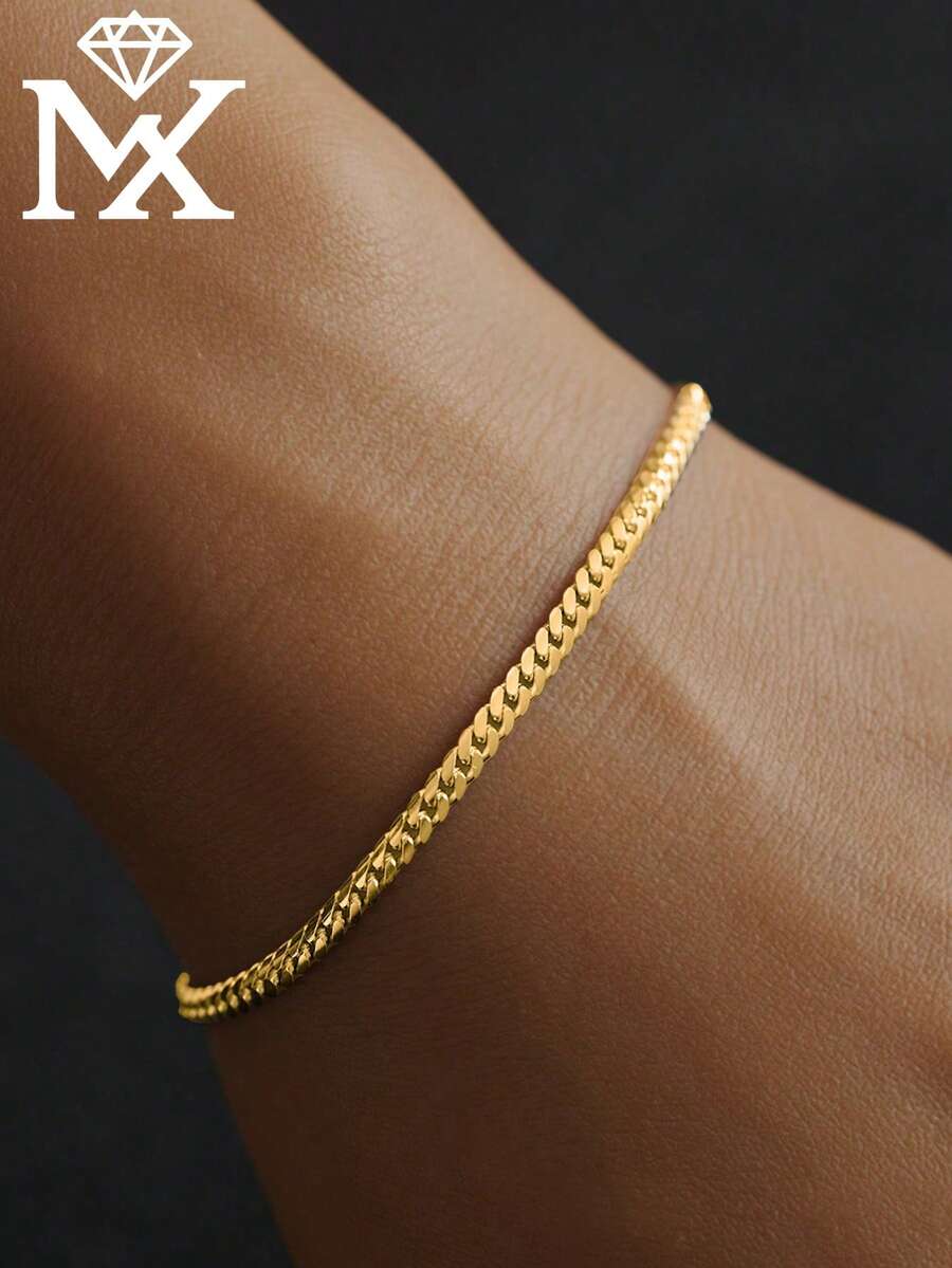 SYMFNY 1 chiếc vòng tay bạc sterling 925 cao cấp tối giản kiểu mắt xích , phù hợp cho nữ giới đeo hàng ngày khi đi làm và trong những dịp thường nhật. - Vòng đeo tay - Xem 1