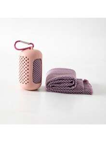 1 Set Multicolor Cooling Sports Towel, Foldable And Convenient Silicone Storage Towel, Sweat-Absorbent And Quick-Drying, Suitable For Outdoor Sports, Gym, Home Fitness, Travel, Outdoor Activities, Wiping Sweat, Summer Outdoor Activities, Swimming And Fitness, Sports Handkerchief, Gym Essential And Outdoor Sports Necessity, Best Gift For Wife, Girlfriend, Mother, Holiday Gift, Birthday Gift, Mother's Day Gift - Multicolor - View 12