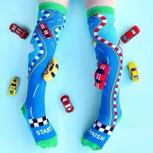 3D Fun Kids' High-Top Socks, One Size, Random Colors, Boy Or Girl MI 3D - CAR - View 2