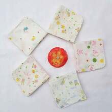 10 Gauze Square Towels, 100% Pure Cotton, Soft And Comfortable, Suitable For Bathing. - 10pcs - View 4