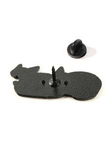 1pc Cute Cartoon Animal Brooch, Adorable 2 Cats Metal Badge Decoration For Student Uniform, Backpack - Multicolor - View 10