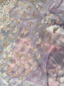 1 pieza Pegatina de arte de uñas de mariposa brillante, pegatina de uñas de mariposa delicada, pegatina de decoración de uñas dura y delgada para manualidades - Multicolor - Ver 4