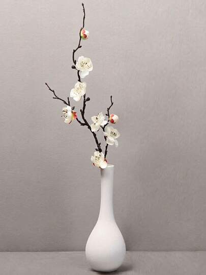 1pc Artificial Plum Blossom, Home Decor