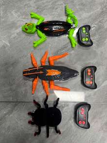 遥控变色蜥蜴攀爬玩具，可充电遥控壁虎玩具，带LED眼睛，双模式地面/墙壁行驶，适合3岁以上男孩作为圣诞节/开学礼物（情人节送给男朋友的礼物） - 遙控爬蟲類 - 查看 6