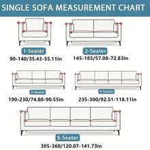 1pc Luxury Milk Silk Greya Full Coverage Anti-Cat Scratch Sofa Cover, Suitable For All Seasons, Dust-Proof, Anti-Slip, Sofa Protection, Hand Washable - Multicolor - View 2