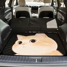 可爱猫咪图案超厚汽车后备箱垫，防水防尘易清洁，适用于SUV、轿车和卡车，有效保护后备箱。 - 100cm*75cm - 查看 7