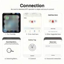 2026 Rechargeable Wireless Smart Ultra-Thin Card Tracker, For Finding My Items (IOS Only), Wallet Anti-Lost Tracker, Item Key Finder, Suitable For Luggage Tag, Passport, Laptop, Bags, GPS Back To School Gift - Black - View 8