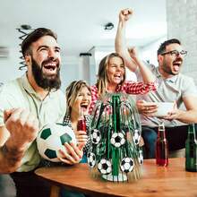 1 Set Football Theme 3D Desktop Decor, Includes Bouquet, Fan Party Tabletop Ornament, Atmosphere Decoration Prop - Multicolor - View 3