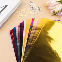 20x29cm Toner Reactive Foil For Laminator, Foil Paper For Toner Foiling Scrapbooking Craft Projects Card Making, Foil By Laser Printer And Laminator - Toner Reactive Foil - View 10