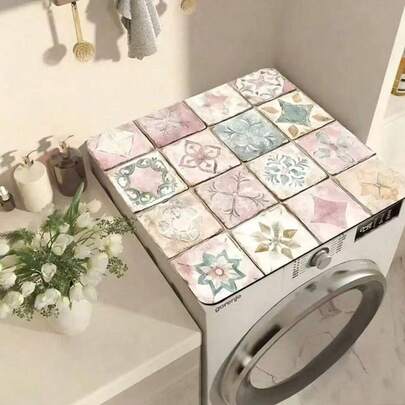 1 tấm phủ chống bụi máy giặt kiểu Bohemian, nhanh khô, thấm hút tốt, thích hợp cho thiết bị giặt là và trang trí nhà bếp, phù hợp với hầu hết các kích thước máy giặt tiêu chuẩn, cũng có thể được sử dụng để trang trí nhà cửa, bàn ăn, tiệc tùng, đám cưới, nhà bếp nhà hàng, phòng ngủ, v.v.