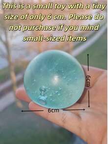 1个耐用可塑慢回弹蓝色椰子油挤压球，6厘米圆形，麦芽纹理，不易变形，减压玩具，适合居家休闲/办公室休息/送礼，价格实惠的减压必备品，父亲节/家庭聚会派对玩具，情人节，婚礼，玩具，配饰，慢回弹，生日，房间装饰（这是一款小玩具，尺寸仅6/4厘米。如果您不喜欢小物件，请勿购买） - 捏捏樂 - 查看 10