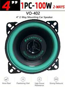 YAIUZGOO 1个6/5/4英寸两分频全频汽车音响扬声器，超薄低音炮升级扬声器 - B - 查看 13