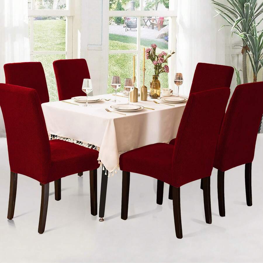 Chair Covers - Burgundy - View 1