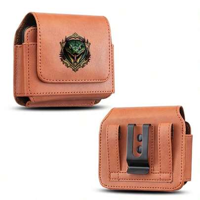 男士户外腰包，饰有蛇形图腾，适用于 Galaxy 等各种型号的折叠手机，复洛克风格，父亲节/感恩节/生日礼物！